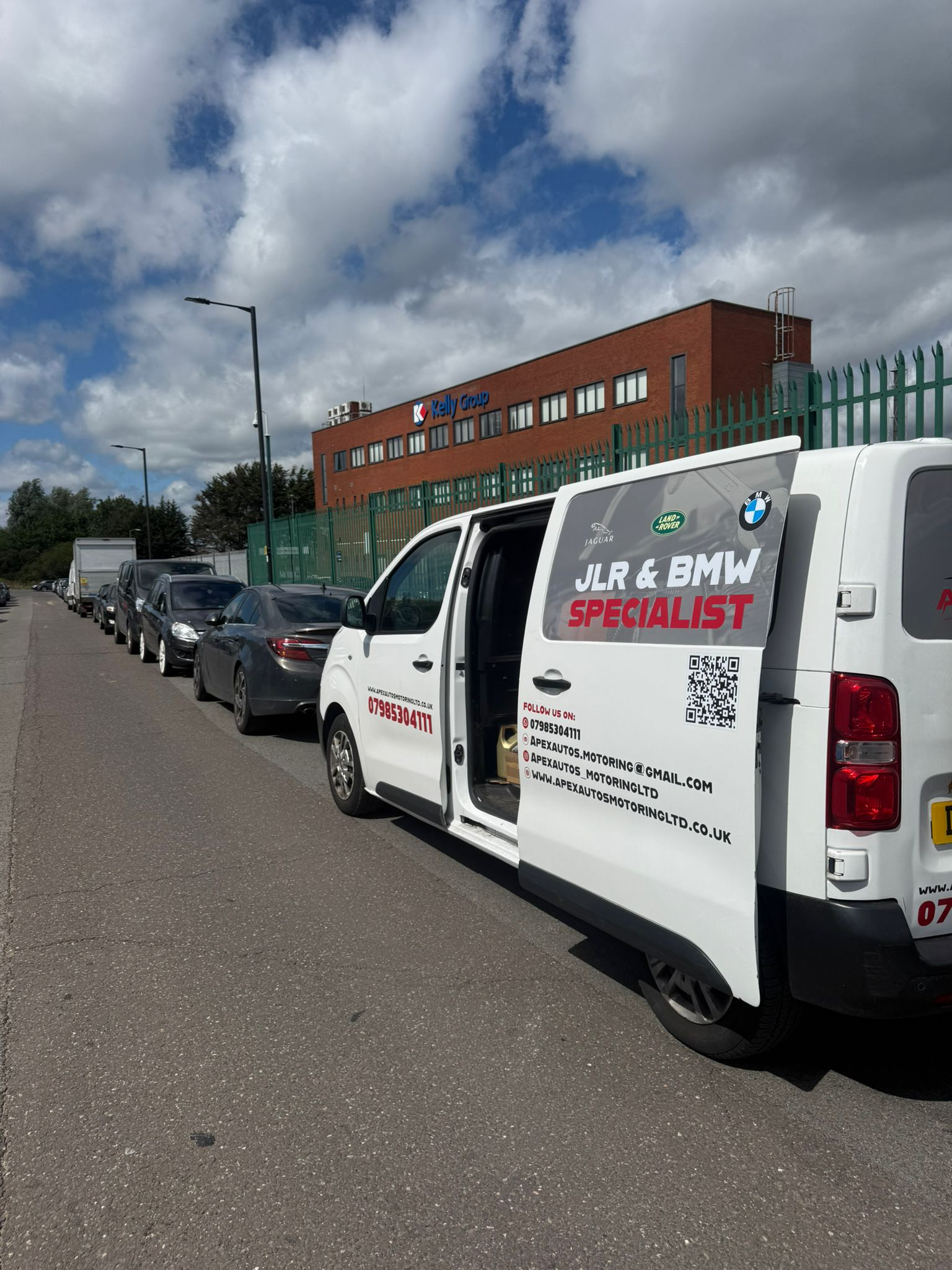 Apex Autos mechanic servicing a vehicle on-site